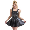 Subblime - 957667 Robe En Cuir Avec Fermeture Éclair Coeur Noir S/M